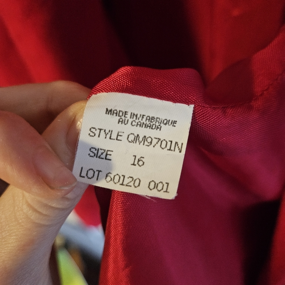 Vintage Wool & Cashmere Red Blazer By Mister Leonard - Picture 7 of 9